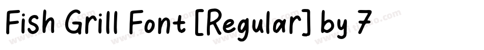 Fish Grill Font [Regular] by 7NTypes字体转换